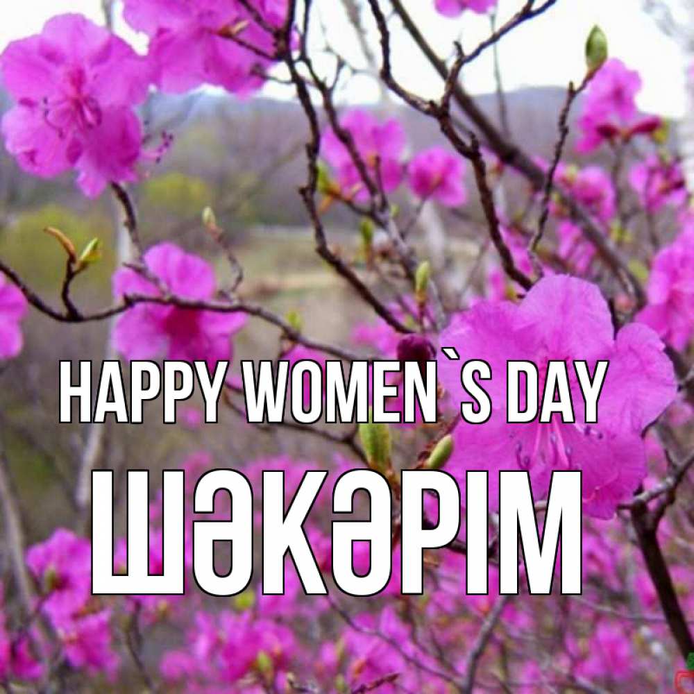 Greetings card с именем, ШӘКӘРІМ happy women`s day международный женский день Greetings with text for free download 
